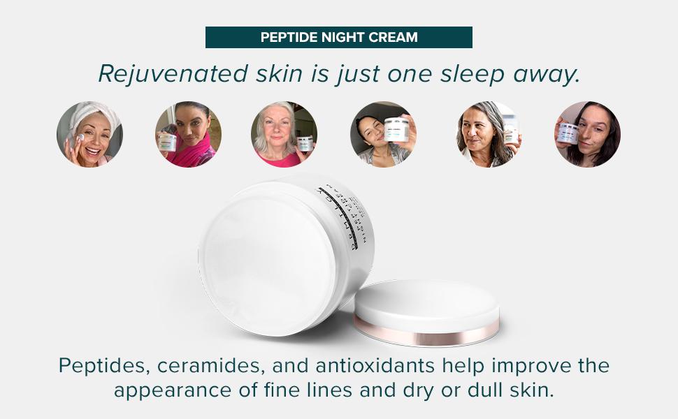 DRMTLGY Peptide Night Cream 2.1 oz with Ceramides