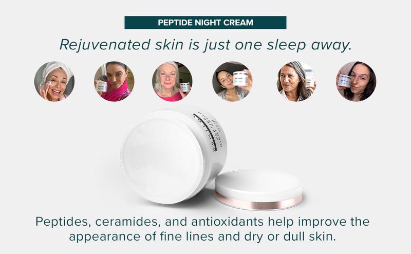 DRMTLGY Peptide Night Cream 2.1 oz with Ceramides