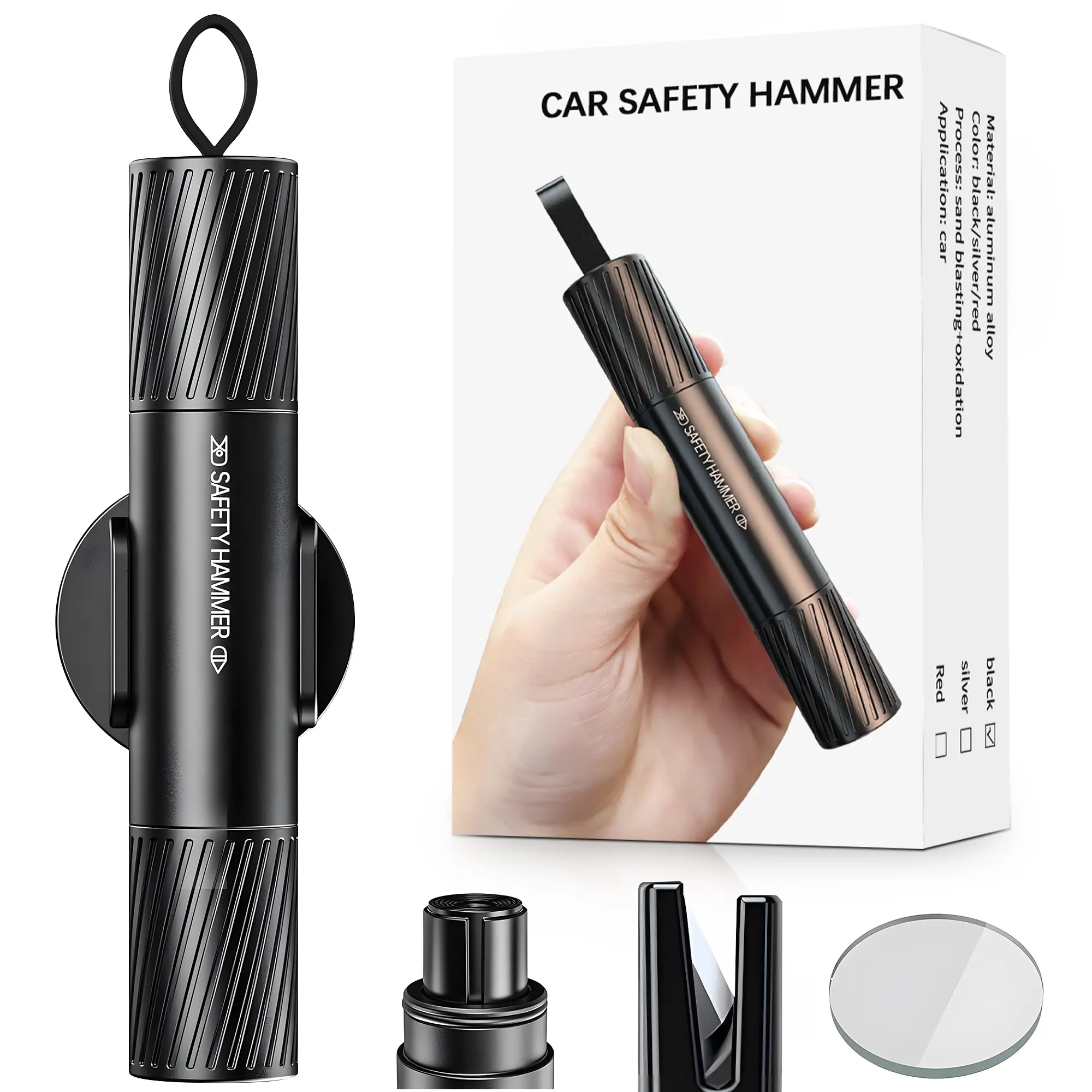 2-in-1 Car Emergency Escape Tool – Window Breaker & Seatbelt Cutter,  Underwater Emergency Escape Tool window breaker emergency escape tool