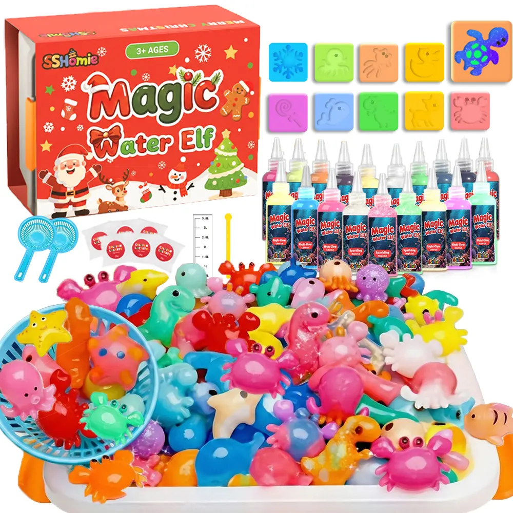 Flash Sale (20 Orders Only) Unisex Magic Water Elf Toy Kit with Gels, Magic Powder - STEM DIY, Aquatic Creations, Family-Friendly Molds, Birthday Gifts for 3+ Years, Artistic Thinking, Children Development Toys & Craft Kits