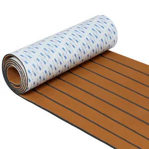 EVA Foam Boat Flooring, EVA Foam Boat Decking 94.5''x35.4''/23.6'',with 3M Adhesive Backing, Non-Slip Decking Faux Teak Sheet For Marine Boat Kayak, Yacht, Swimming Pool RV Floor