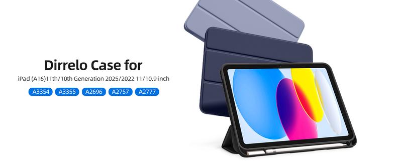 Case for iPad (A16) 11 Inch 2025/iPad 10th Generation 10.9 Inch 2022, Slim Trifold Stand Protective Cover with Pencil Holder and Soft TPU Back,Support Auto Sleep/Wake (Sky Blue) Case for iPad (A16) 11 Inch 2025/iPad 10th Generation 10.9 Inch 2022, Slim Trifold Stand Protective Cover with Pencil Holder and Soft TPU Back,Support Auto Sleep/Wake (Sky Blue)