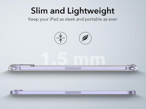 ESR Classic Series Case for iPad mini 6/7, Yellowing Resistant, Hard Back, Thin and Lightweight, Shock and Drop Protection, Supports Pencil Pro and Pencil(USB-C)