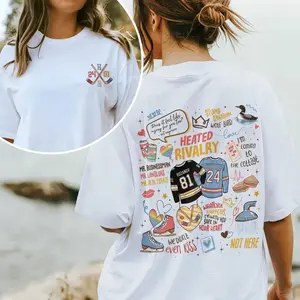 Heated Rivalry Romance Sweathirt, Hollanov Couple Romance Book Tshirt, Hockey Rivals Couple Shirts, Movie Book Fans Gift, Cotton Tops Womenswear Crewneck