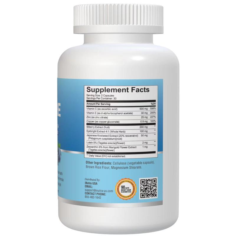 VisPure-Eye Health & Vision Health Support Supplement - Promote Healthy Eyesight & Clear Vision - Help Reduce Eye Strain, Eye Pressure, Dry Eyes, & Blurred Vision