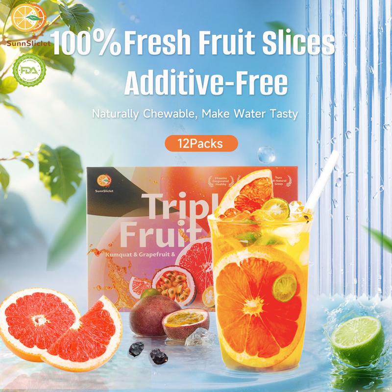 SunnSliclet BOGO 2.0 Version Quadruple VC Grapefruit Kumquat Passion Fruit Cocktail Tea 1 Cartons (1 carton 240g 20g×12packs) Caffeine Free Grapefruit Kumquat Tea With Freeze Dried Lemon Passion Fruit And Kumquat SunnSliclet BOGO 2.0 Version Quadruple VC Grapefruit Kumquat Passion Fruit Cocktail Tea 1 Cartons (1 carton 240g 20g×12packs) Caffeine Free Grapefruit Kumquat Tea With Freeze Dried Lemon Passion Fruit And Kumquat