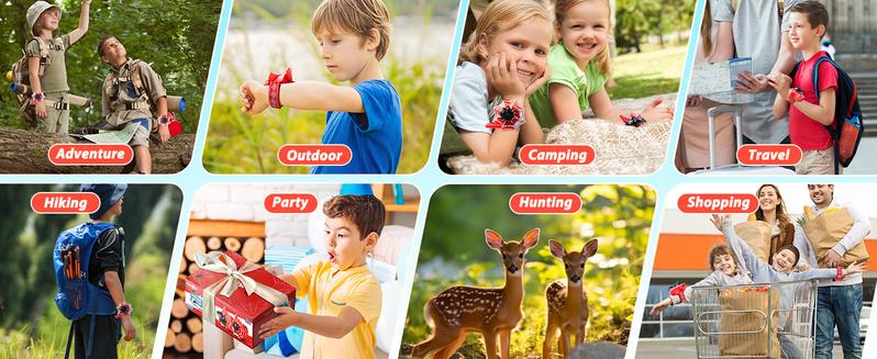 Fygurso Dinosaur Walkie Talkies for Kids, 3280 Ft 3 Channel Two-Way Walkie Talkies Dinosaur & Spider 2 Pack Audio Spy Device Multicolor