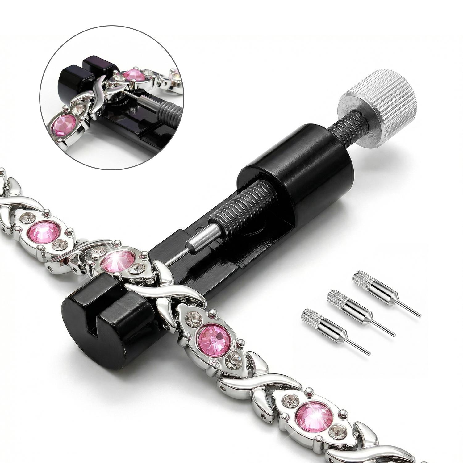 VAYWET 2 Pack / 1 Pack Professional Watch Repair Tool Kit - Watch Link Band Pin Remover - Repair Toolkit for Watch Band Adjustment & Bracelet Sizing for Bracelet Adjustment for Sizing Strap, Watch Band Adjustment Tool Kit with Extra Replacement Pins