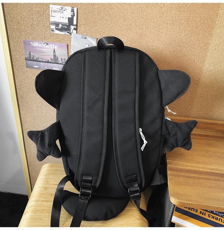 Creative Personality Backpack for Men and Women, Trendy Shark, Funny, Cute, Student, Ins, Korean Version, Travel, Motorcycle, Casual Backpack Daily Use