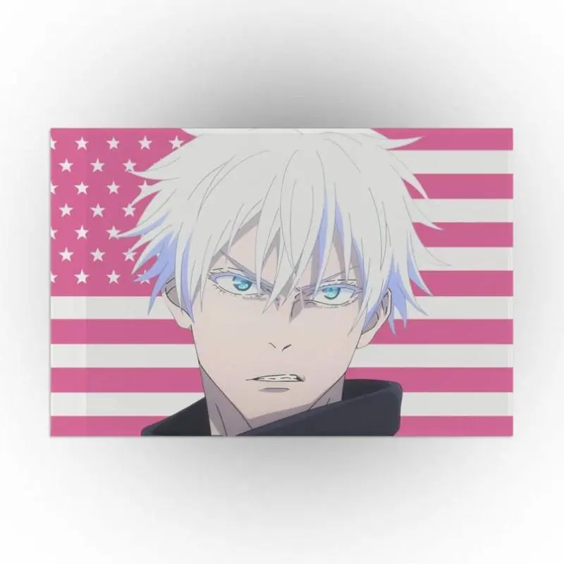 Satoru Gojo Pink Tapestry, Anime Flag Tapestry, Japanese Flag, Wall Flag, Poster Wall Hanging Banner Art Aesthetic