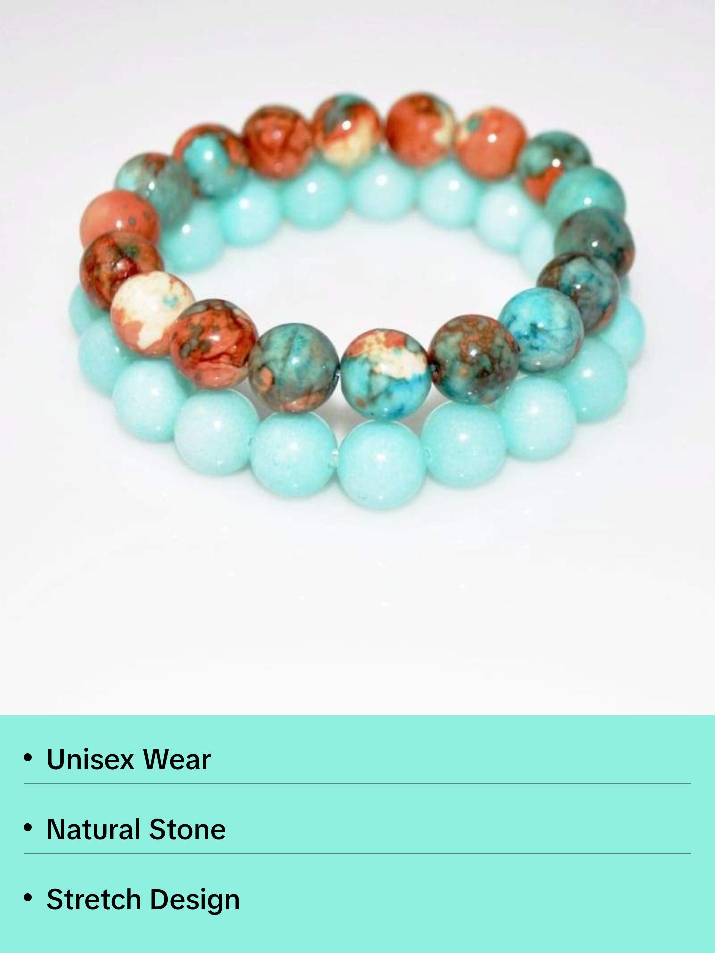 Amazonite Gemstone Stretch Bracelets