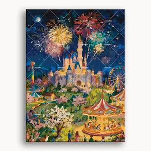 A Night in the Garden 1 Paint by Number Kit for Beginners Canvas Art with Paints Brushes and Numbered Canvases Ideal for Creative Start