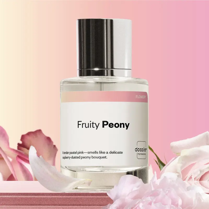 Fruity Peony, Dossier, Women Perfume, 50ml, Eau de Parfum, Raspberry, Peony, Rose, Mandarin, Rose, Musk, Patchouli