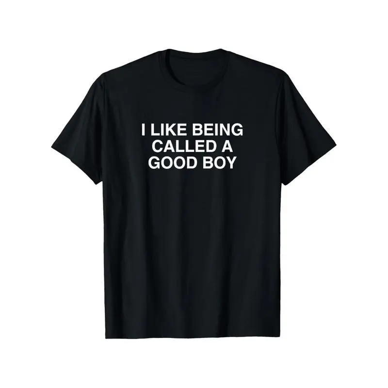 I Like Being Called A Good Boy T-Shirt, Cotton Crew Neck Short Sleeve, Funny Statement Quote Tee, Menswear