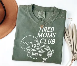 Comfort Colors Tired Moms Club Shirt, Mothers Day Tshirt, Funny Mom Apparel, Mother's Day Holiday Matching Outfit, Mommy Tee