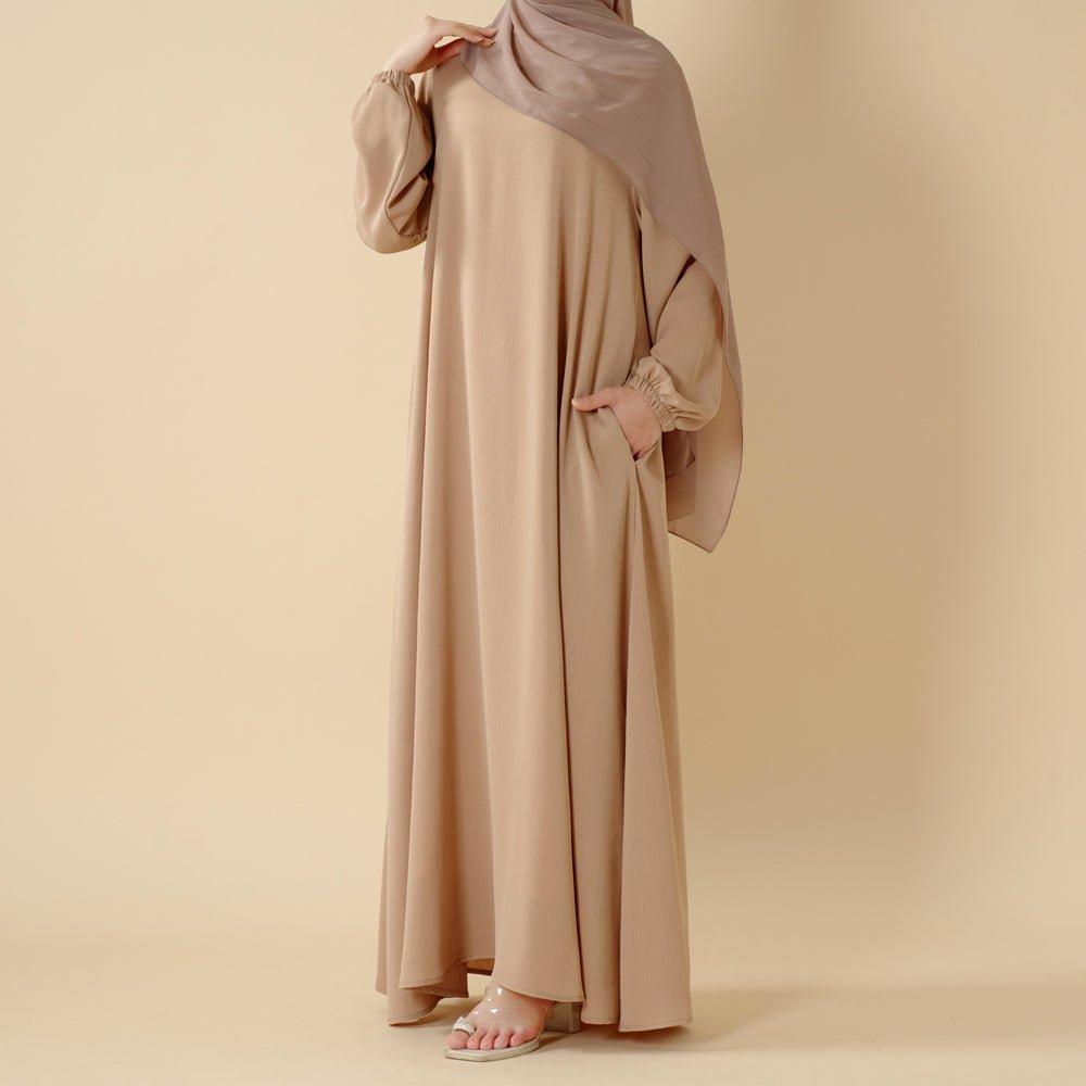 Modest Luxury Premium Nida Zoom Umbrella Cut Summer Abaya (MA233) Modest Luxury Premium Nida Zoom Umbrella Cut Summer Abaya (MA233)