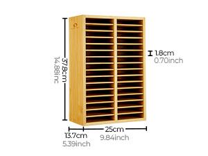 Ohuhu Bamboo Marker Organizer/Rotating Marker Organizer: Desktop Storage Hold 126/162/224 Markers for Honolulu Oahu Series of Ohuhu Markers, Pens Pencils Stationary Organizer Holder with 8/18/32 Compartments - Organizer Series of Ohuhu