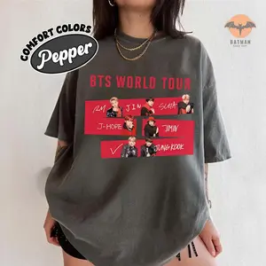 BT21 World Tour 2026 Comfort Colors Shirt, BT21 Concert 2026 Shirt