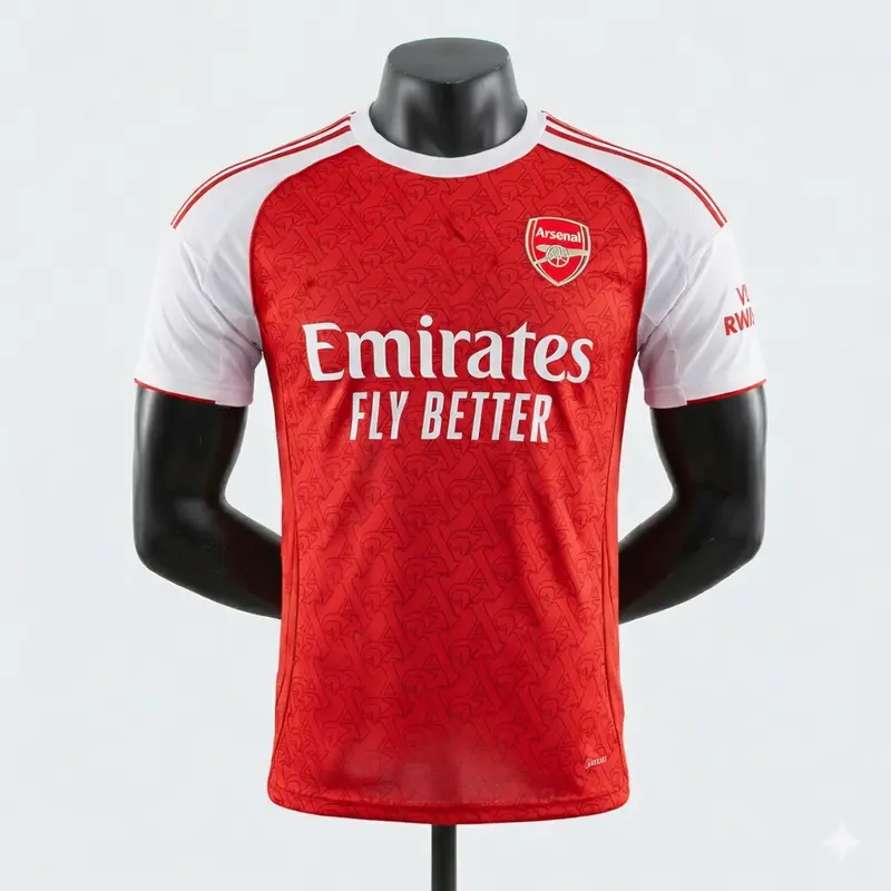 Arsenal FC 2025/26 Home Player Version Soccer Jersey Match Fit Performance Shirt