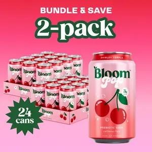 2 Packs Bloom Pop Prebiotic Soda 2 Packs Bloom Pop Prebiotic Soda