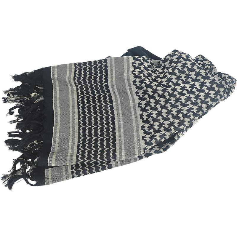 Luxns Military Shemagh Tactical Desert Scarf / 100% Cotton Keffiyeh Scarf Wrap for Men And Women Luxns Military Shemagh Tactical Desert Scarf / 100% Cotton Keffiyeh Scarf Wrap for Men And Women