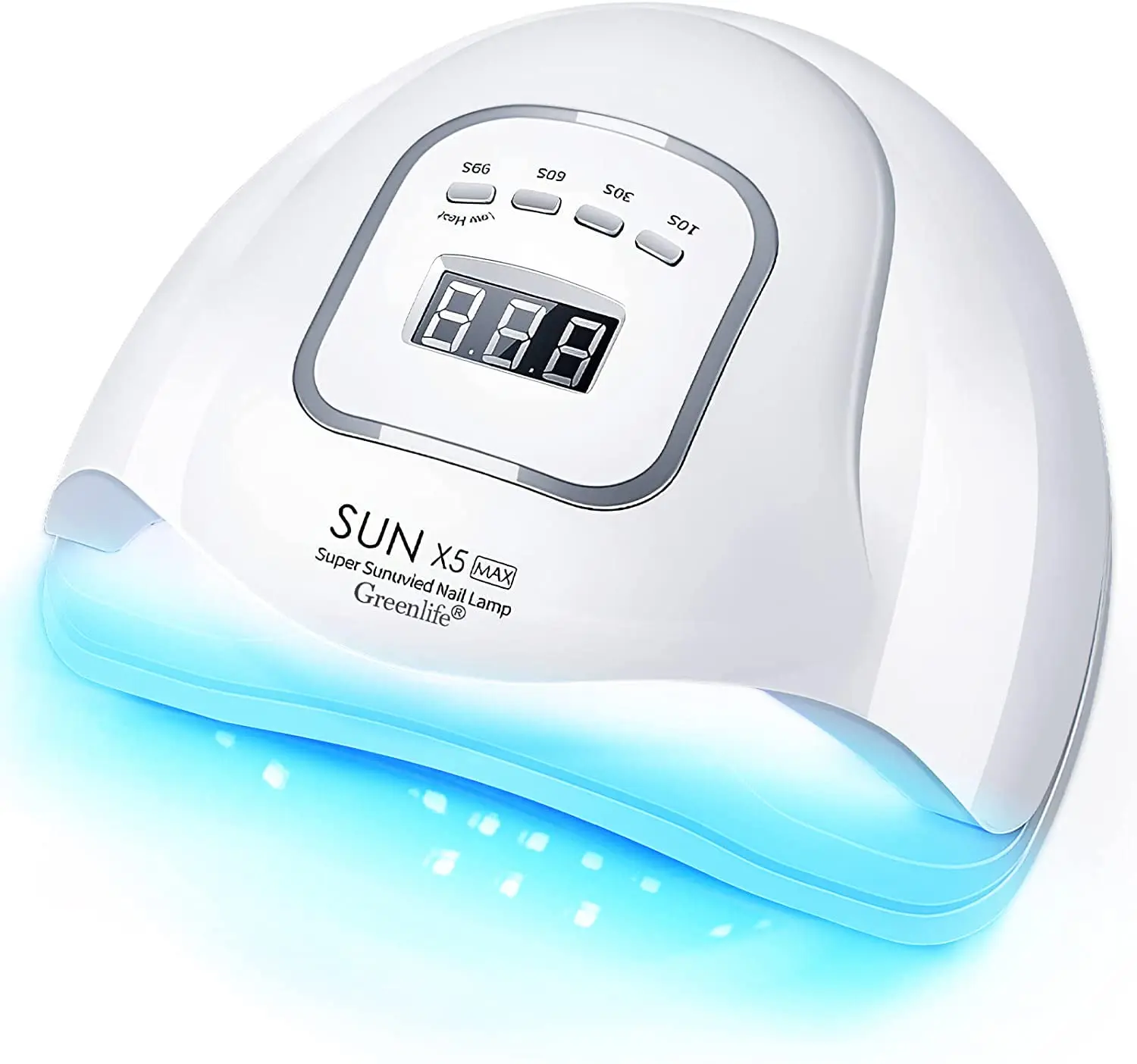 DAUHOR Portable UV LED Nail Lamp, Professional UV LED Nail Lamp, Professional Fast Curing Lamp, 4-speed timing UV nail lamp, 57 LED beads and automatic sensing for home and salon use Nail Lamp Cured Gel Polish Dryer Nail Tech Light Nail Art