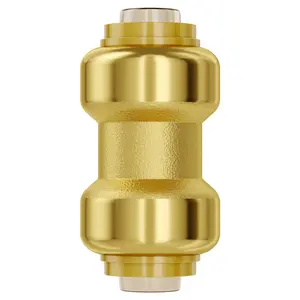Pipe Fittings, 1/2" 25PCS (10xStraight, 10xElbows, 5xTees) Brass Pipe Fittings, Push-Fit Pipe Connector Brass Air Fittings, Plumbing Fittings Adapter for Heating/Shower Systems, Water Pipes