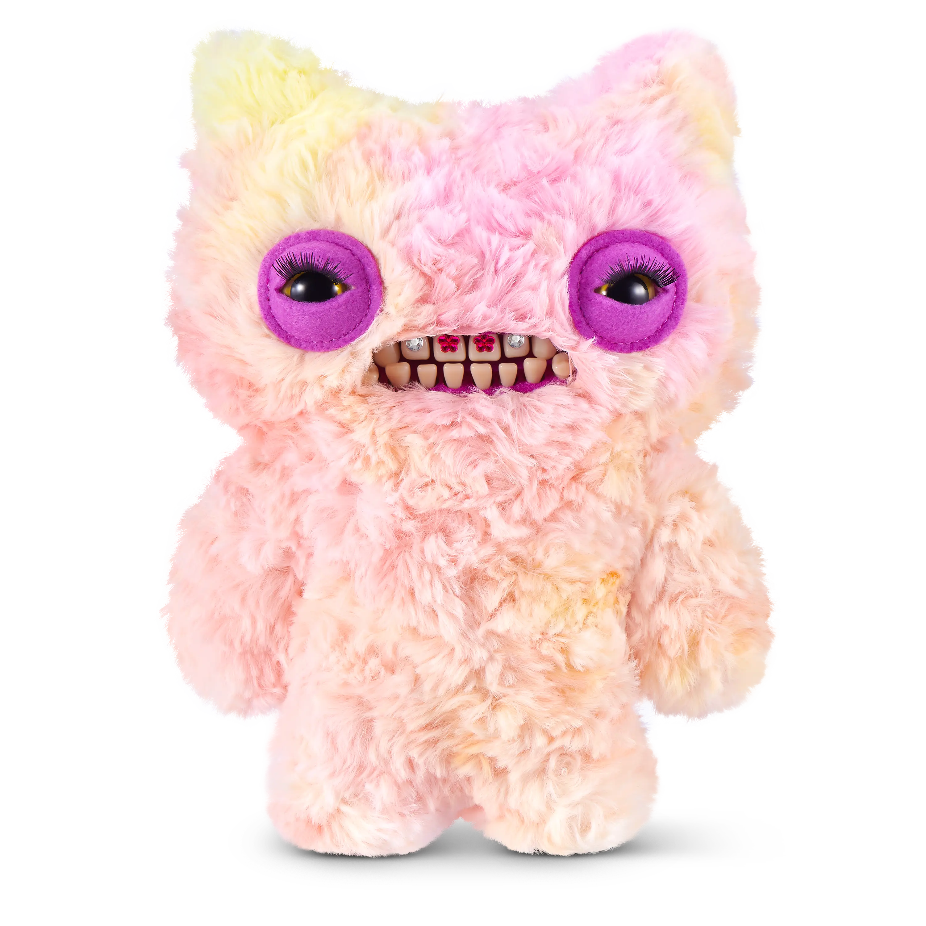 Fuggler Baddies Fuggs 9 Inch (Munch Munch) by ZURU, Freaky, Leopard Print, Neon Print, Stuffed, Soft Furry Collectibles, Durable Soft Fluffy, Fugglers