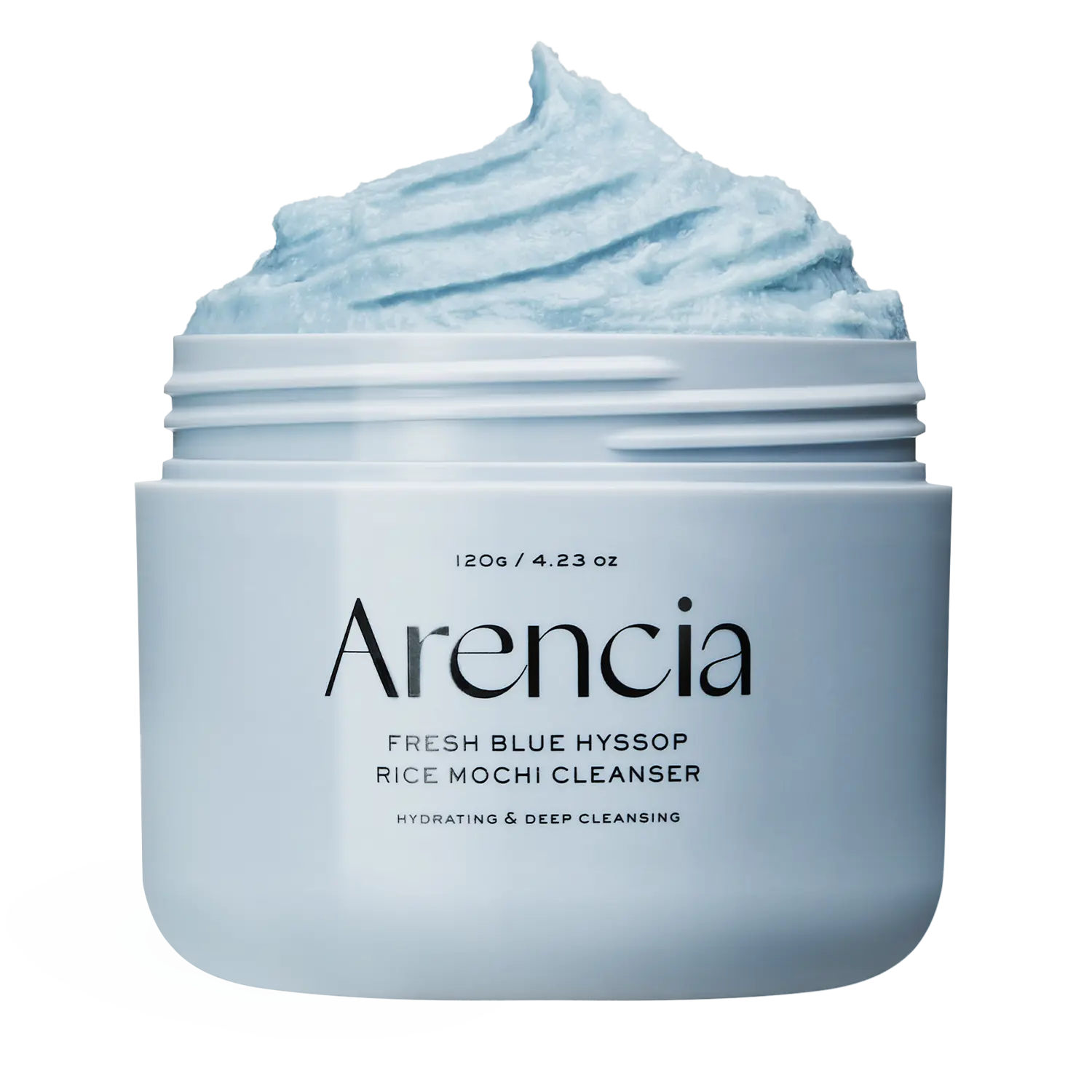 Fresh Blue Hyssop Rice Mochi Cleanser - Rice & Hyssop, Gentle Exfoliating & Pore Purifying Foaming Cleanser for Oily, Combination Skin, 120g (4.23 oz)