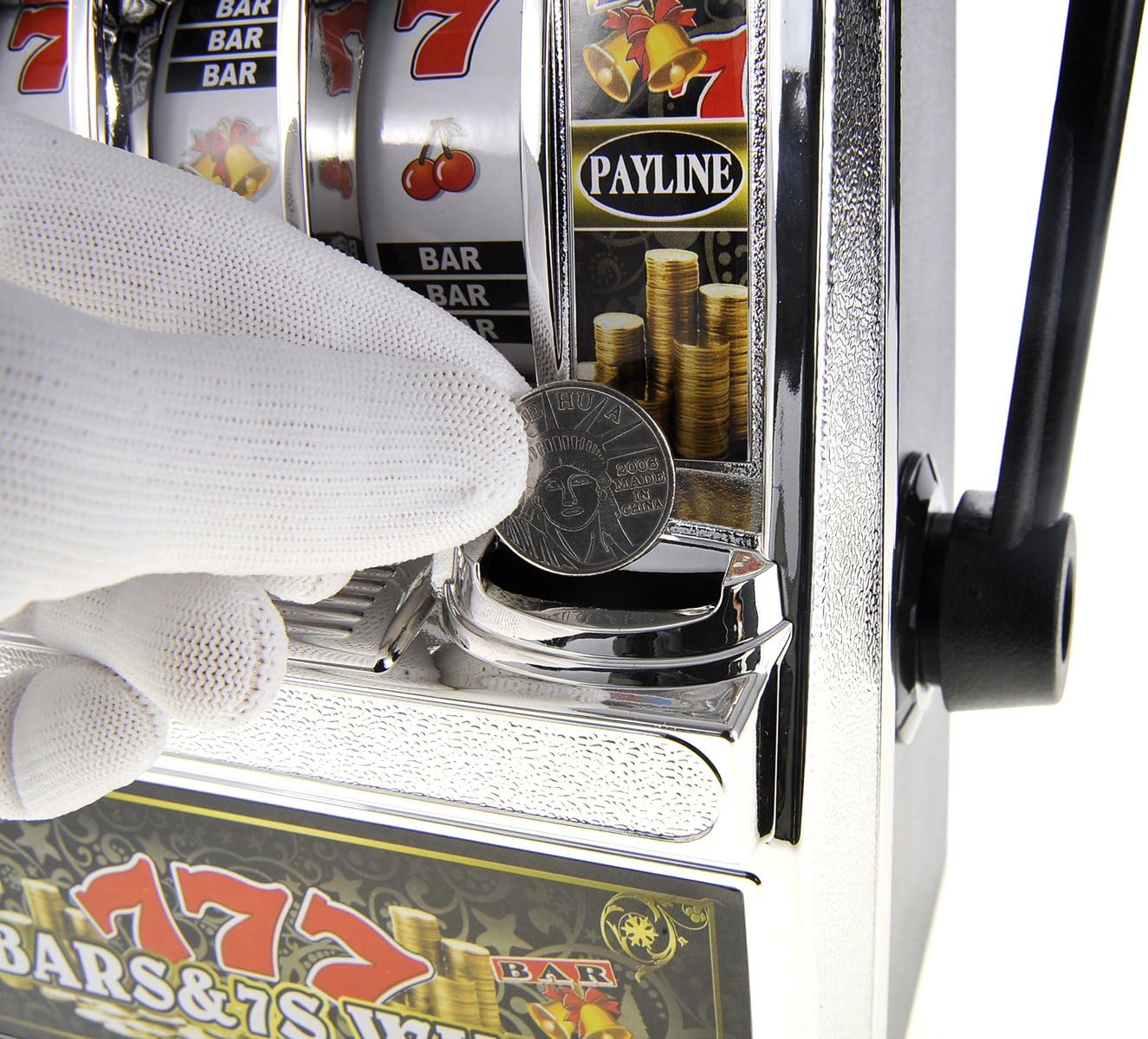 Jumbo Slot Machine Coin Bank | Casino Toy Slots Piggy Bank | Flashing ...