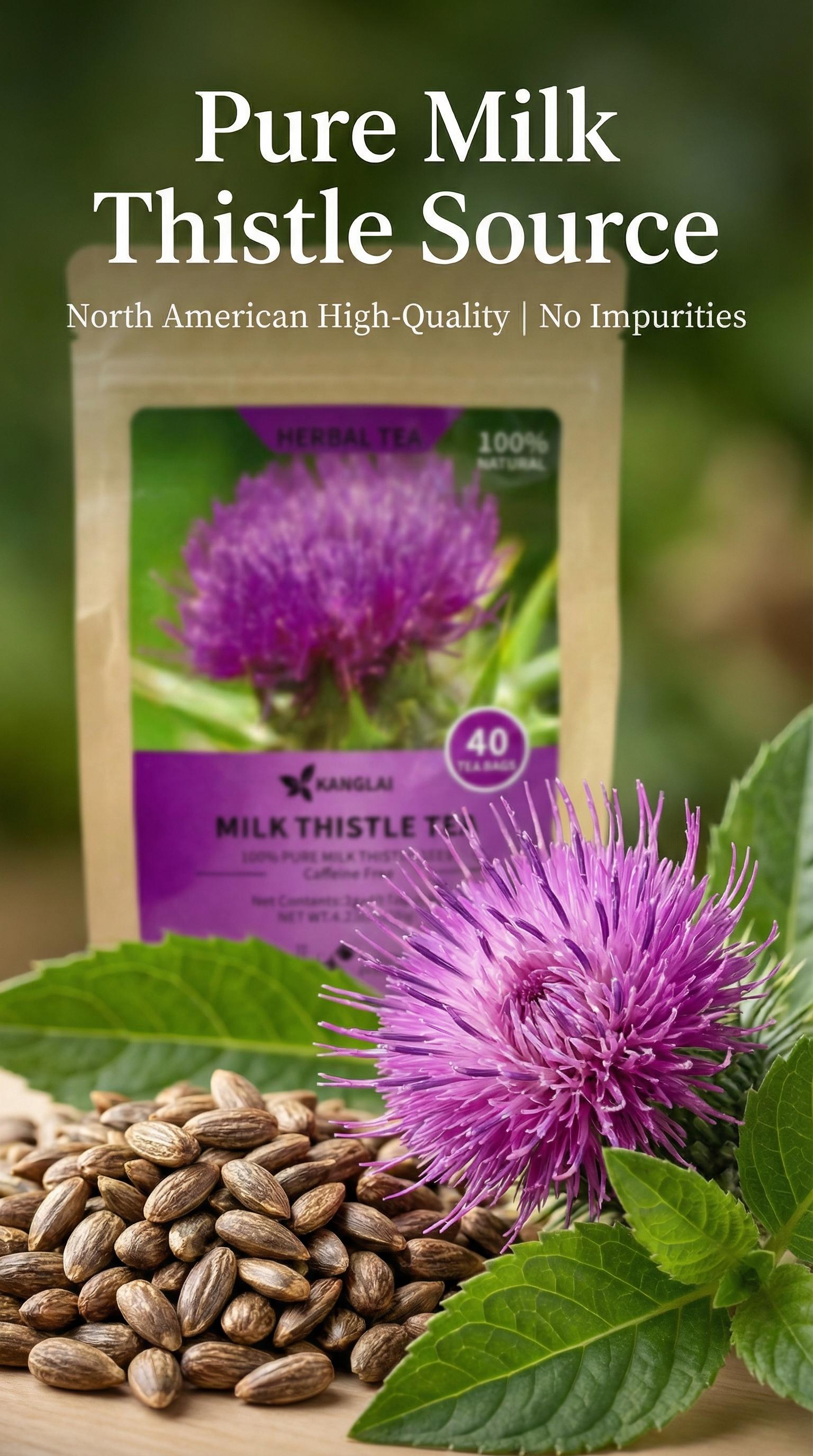 Premium 135 Milk Thistle Tea Bags, 100% Natural & Pure from Milk ...