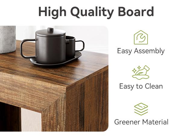 Tribesigns 24" Farmhouse End Table, 2 Tiered Side Table with Shelf Storage Industrial Sofa Side Table Nightstand for Living Room, Entrance