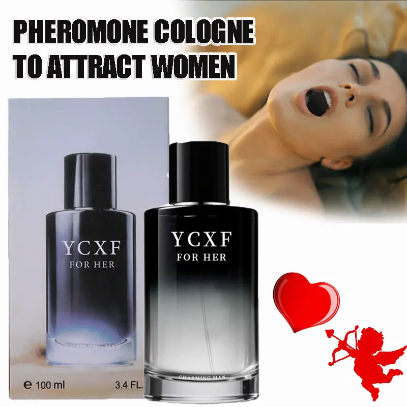 YCXF Men's Pheromone Cologne—Long-lasting allure, blending oriental citrus and woody notes. Its sensual fragrance captivates women, unleashing masculine charm. A light fragrance spray with fruity sweet woody tones, delivering an exceptional scent.