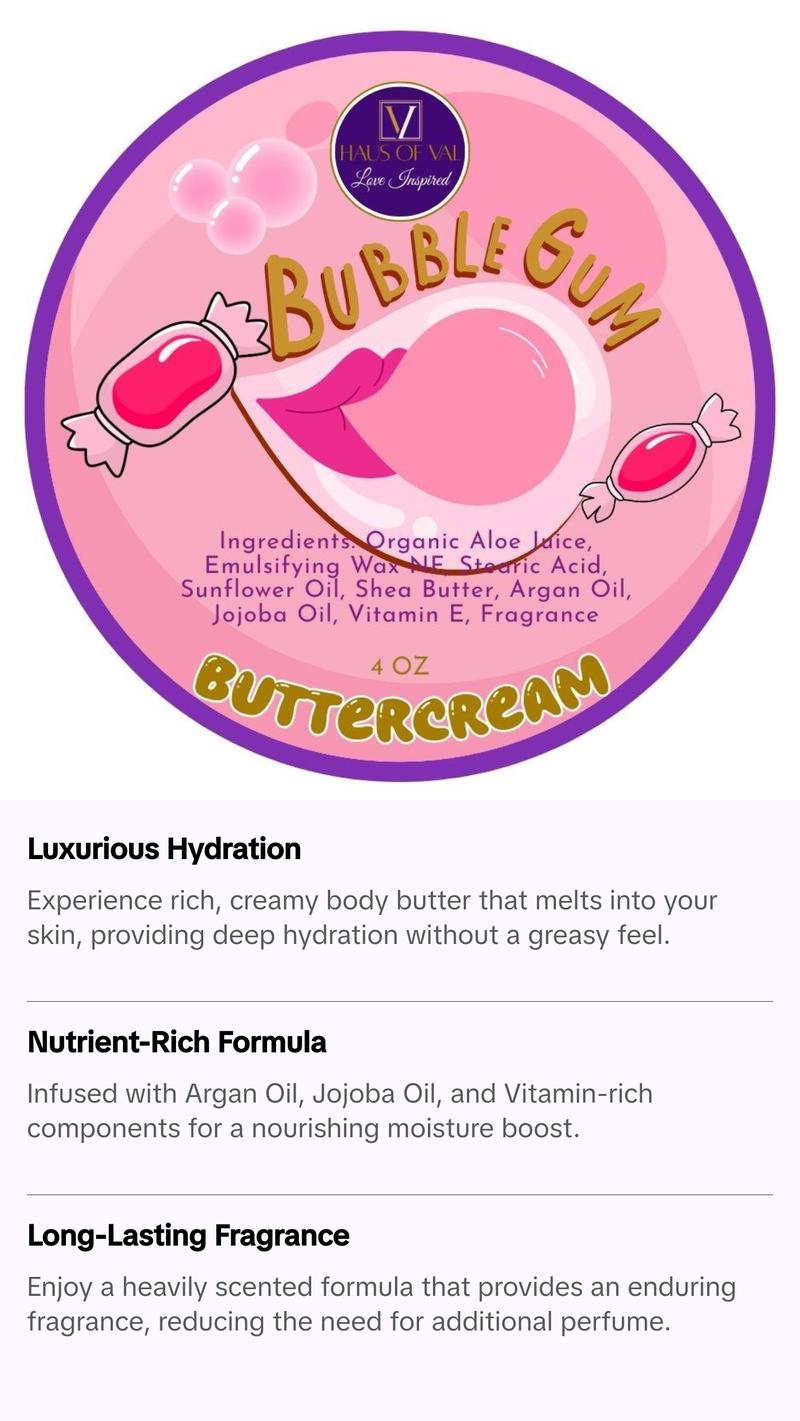 Bubble Gum Buttercream Body Butter Bubble Gum Buttercream Body Butter