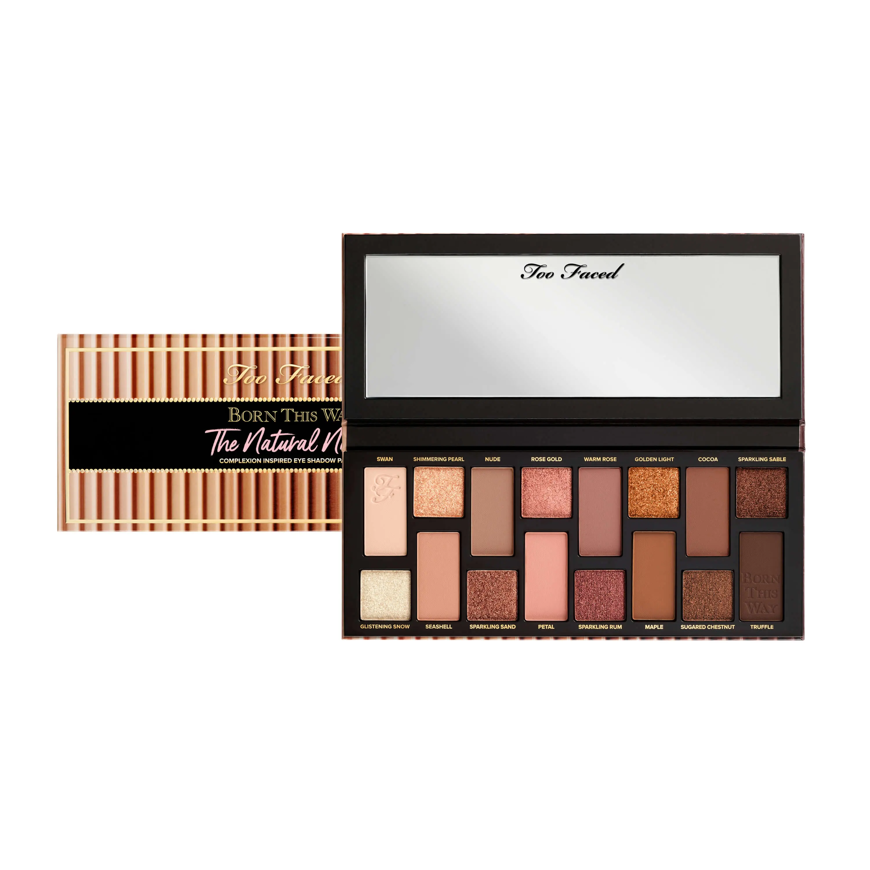 Too Faced Born This Way The Natural Nudes Eye Shadow Palette - Highly Pigmented with Hyaluronic Acid, Metallic, Matte, Shimmer