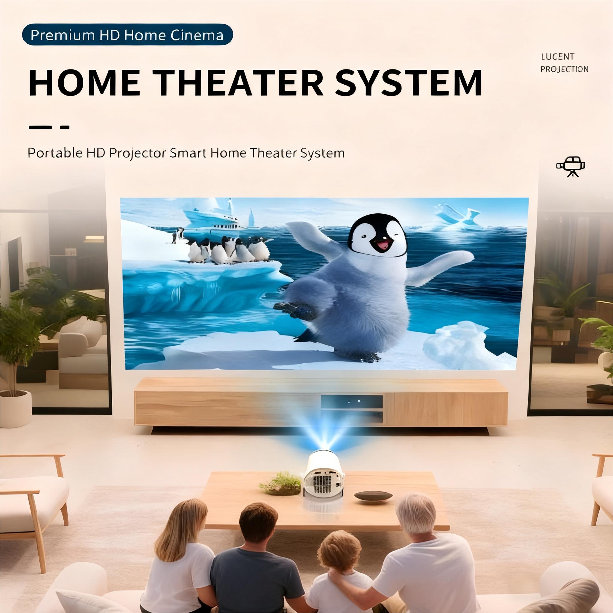 [US Warehouse, ] HY300Pro 2025 Battery-Powered Projector 290ANSI 4K 1080P Decoding WiFi6 BT5.4 180° Rotatable Mini Portable Home Outdoor Cinema