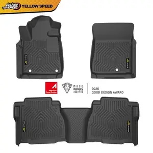 TPE Floor Mats Liners Fit For 07-11 Toyota Tundra Double Cab/CrewMax All-Weather