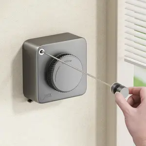 40LB Heavy-Duty Retractable Clothes Line 15.1Ft | Wall-Mounted Indoor Outdoor Laundry Line | Space-Saving Easy Install Drying Solution Capacity