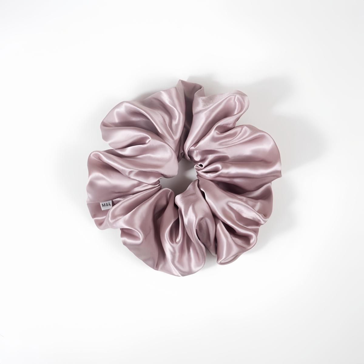 Handmade vintage style 100% high quality super soft luxurious natural silk oversized xl scrunchie