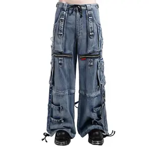 Tripp NYC X-Strap Pants [Blue-Fog Wash]