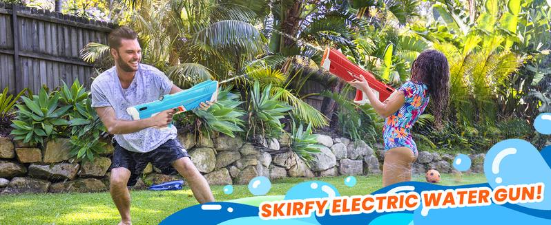 LED Light-Up Electric Water Blaster, 39 Ft Range, Water Blaster,Pool Beach Outdoor Party Toys With Goggles & Battery Included