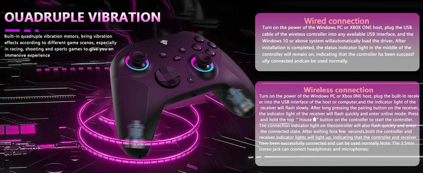 ring and vibrate iphone 13 YUYIU Elite Wireless Macro Controller for XBOX ONE