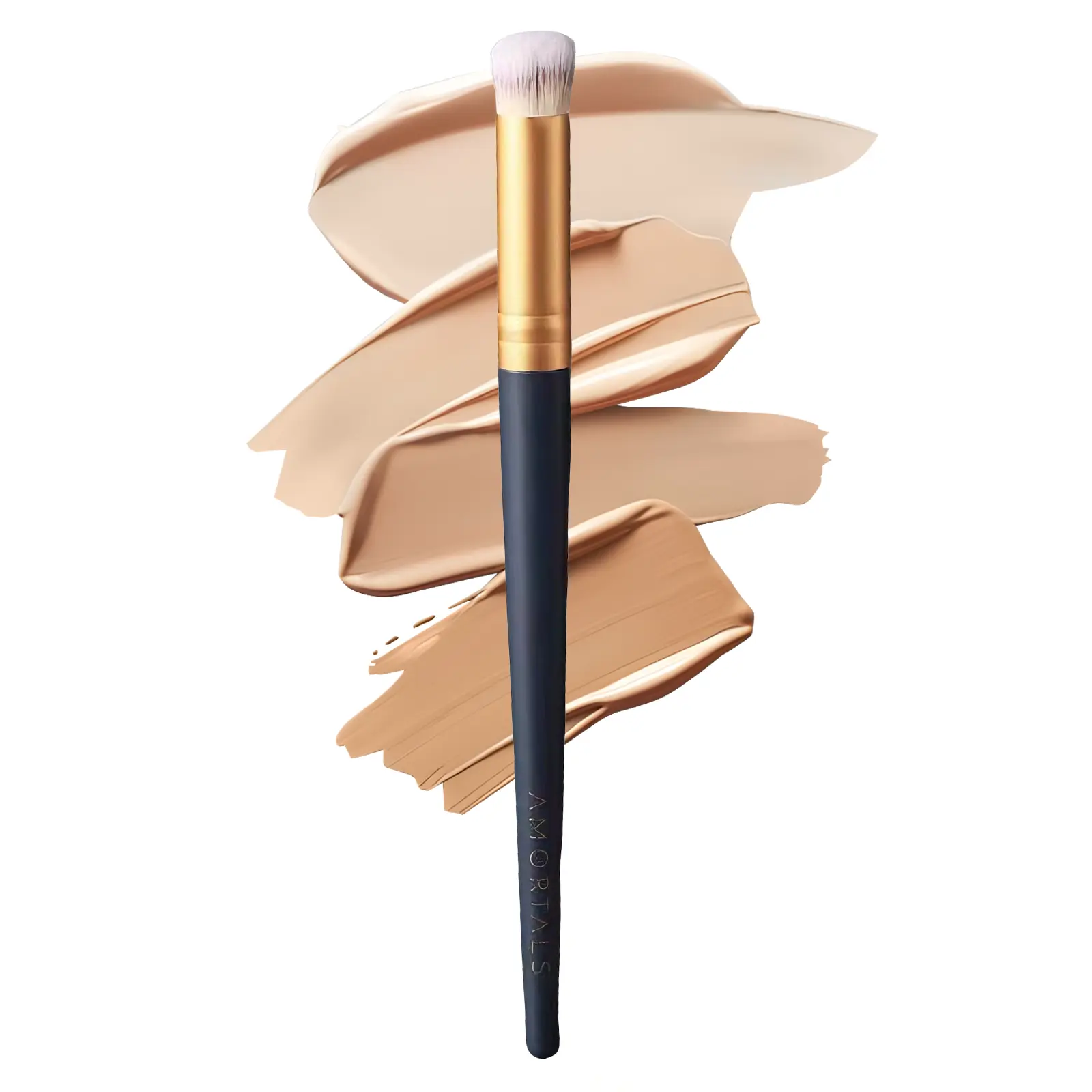 AMORTALS Soft Concealer Brush: Round Head Design for Natural Looking CoverageSeamless Blending ： High-Quality Makeup Brush for Daily Use 、Professional Beauty Blending Brush、 Makeup Tool