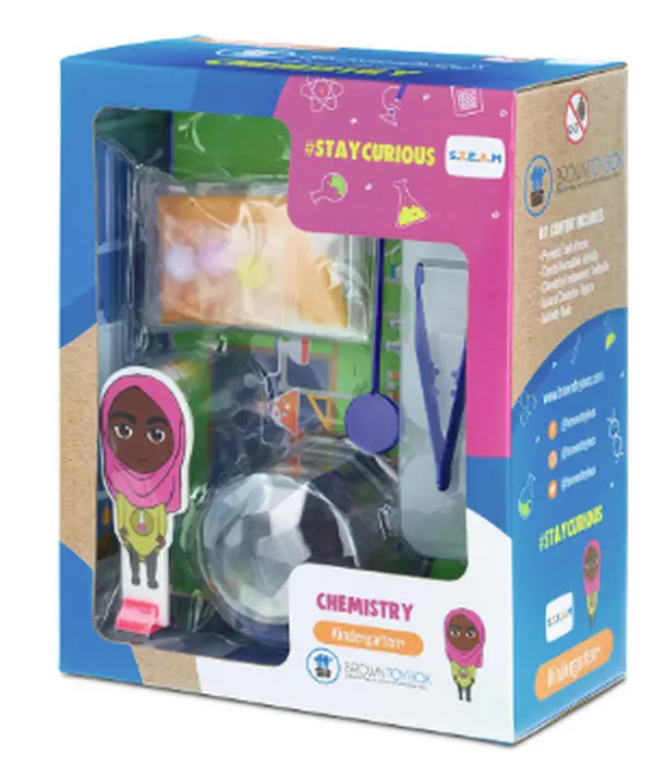 Brown Toy Box Dadisi Academy Amara Chemistry STEAM - DIY Crystal Experiments for Kids