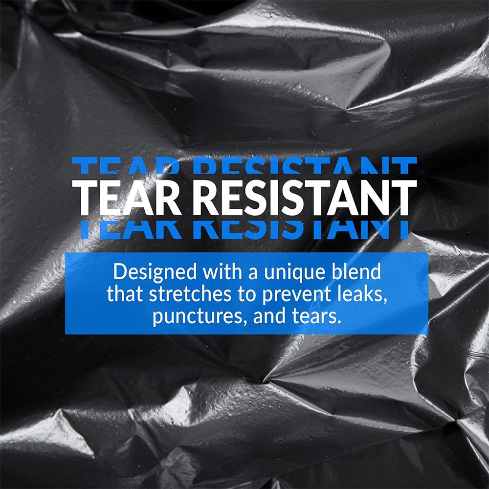 XTRA TUFF 42 Gallon Disposable Large Garbage Puncture Tear Resistant Trash Bags For Industrial Garden Home And Commercial Use 20 Count