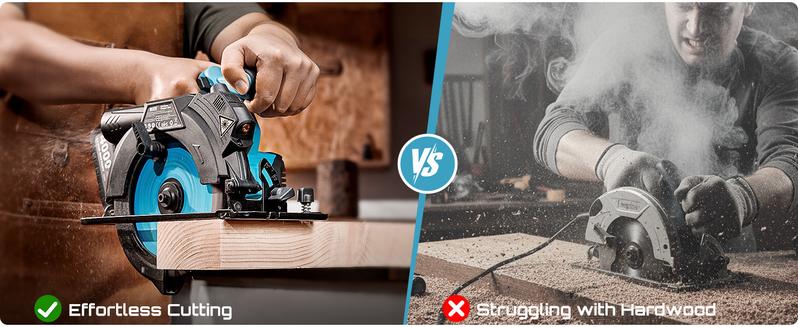 SeeSii MAX Circular Saw 6-1/2“, with Light, Laser Guide, Rechargeable, Includes 2x4Ah Batteries and Auxiliary Handle, 5200 RPM, 0-45° Bevel Angle, Portable with Adjustable Depth Circular Saw for Outdoor Work, Home DIY, and Professional Use CS610B SeeSii MAX Circular Saw 6-1/2“, with Light, Laser Guide, Rechargeable, Includes 2x4Ah Batteries and Auxiliary Handle, 5200 RPM, 0-45° Bevel Angle, Portable with Adjustable Depth Circular Saw for Outdoor Work, Home DIY, and Professional Use CS610B