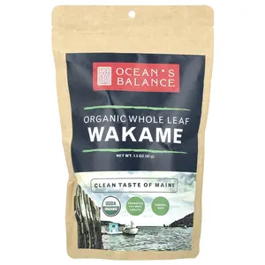 Ocean's Balance Organic Whole Leaf Wakame, 1.5 oz (42 g)