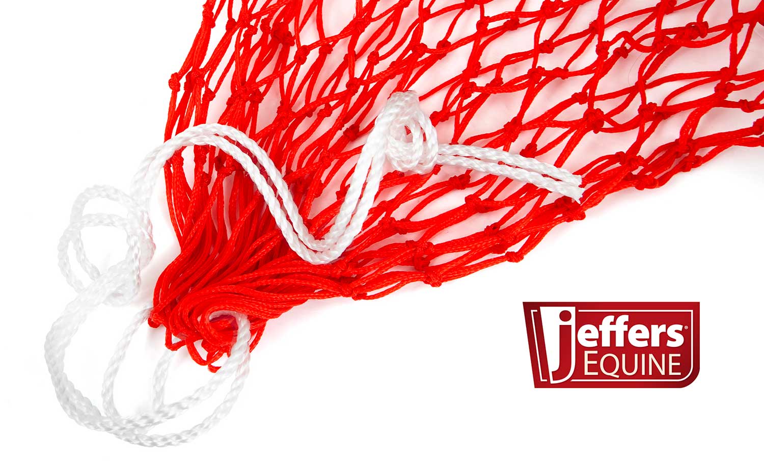 Jeffers Slow Feed 2" x 2" Nylon Hay Net for Horses, Red