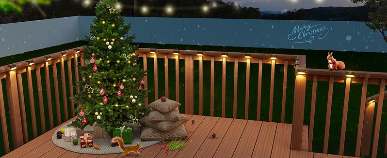 Garden Decor,Deck Lights,Outdoor Lights,Garden Clearance Deals,Solar Deck Lights Outdoor Waterproof for Outdoor Stairs,Step,Fence,Railing,Yard and Patio (Warm White)