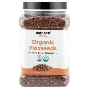 Nutricost Pantry, Organic Flaxseeds, 32.4 oz (907 g)